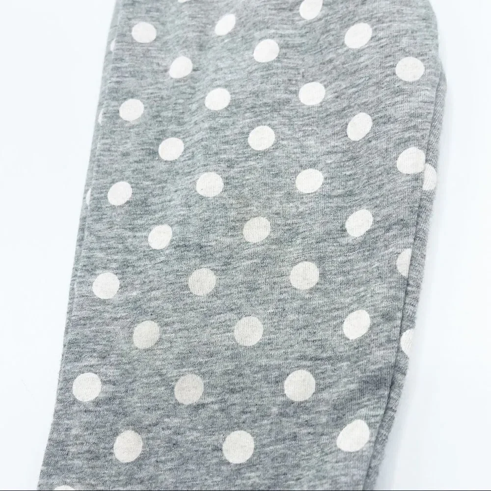 Matilda Jane gray polka dot flare leggings